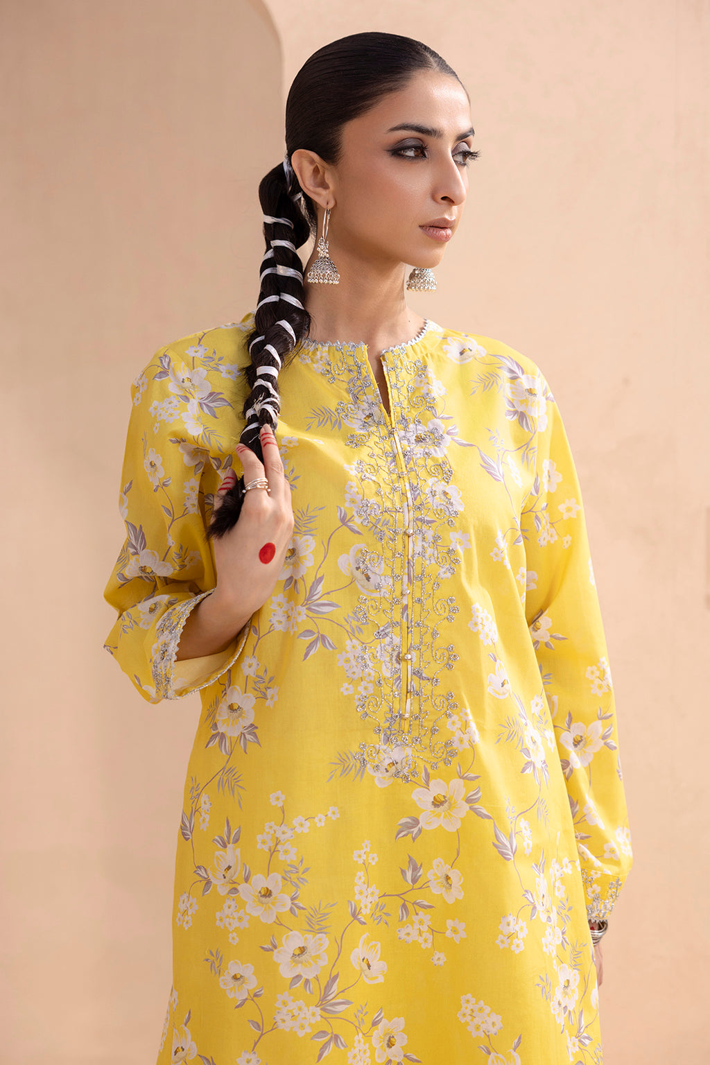 Embroidered Gharara Suit - 1686