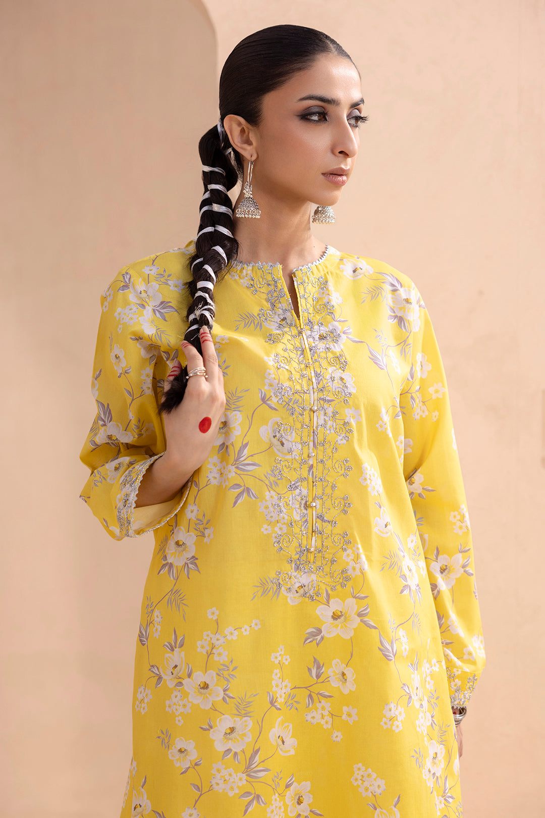 Embroidered Gharara Suit - 1686