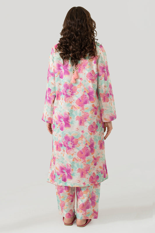 Embroidered Kurta Trouser - 1687