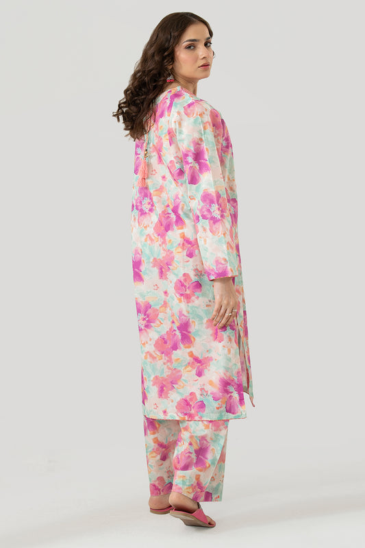 Embroidered Kurta Trouser - 1687