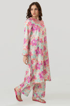 Embroidered Kurta Trouser - 1687