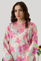 Embroidered Kurta Trouser - 1687