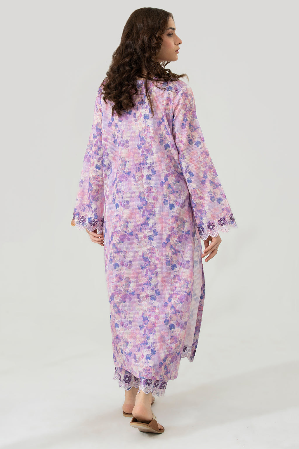 Embroidered Kurta Trouser - 1688
