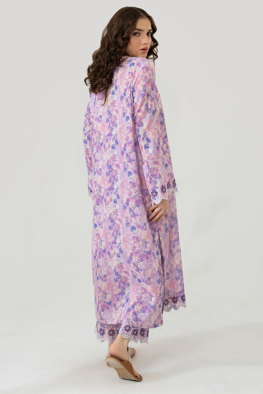 Embroidered Kurta Trouser - 1688