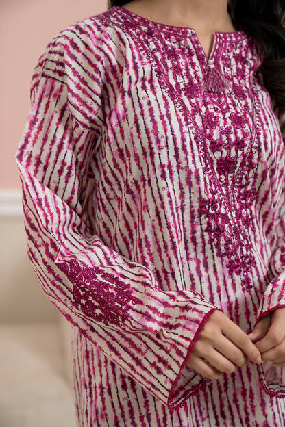 Embroidered Kurta Trouser - 1689