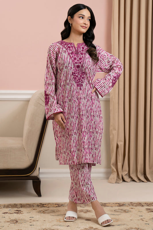 Embroidered Kurta Trouser - 1689
