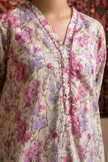 Embroidered Kurta Trouser - 1691