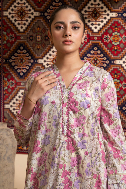 Embroidered Kurta Trouser - 1691
