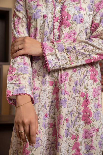Embroidered Kurta Trouser - 1691