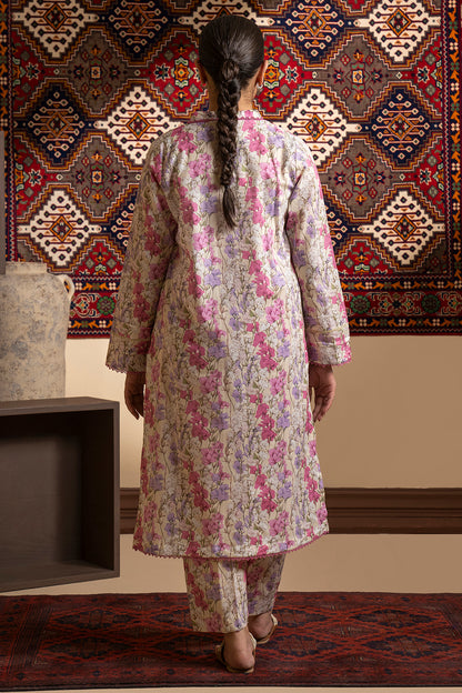 Embroidered Kurta Trouser - 1691