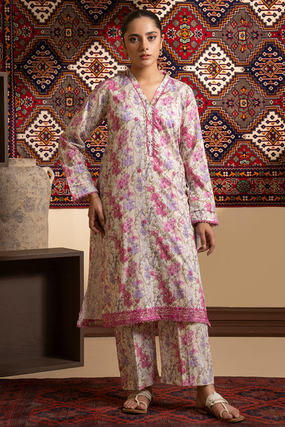 Embroidered Kurta Trouser - 1691