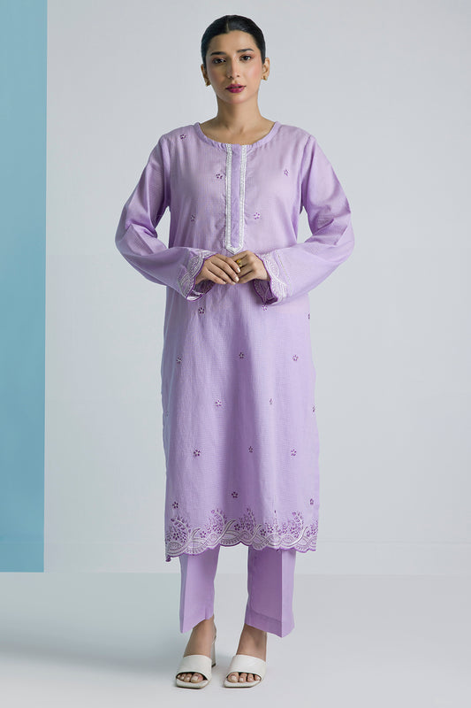 Embroidered Kurta Trouser - 1692
