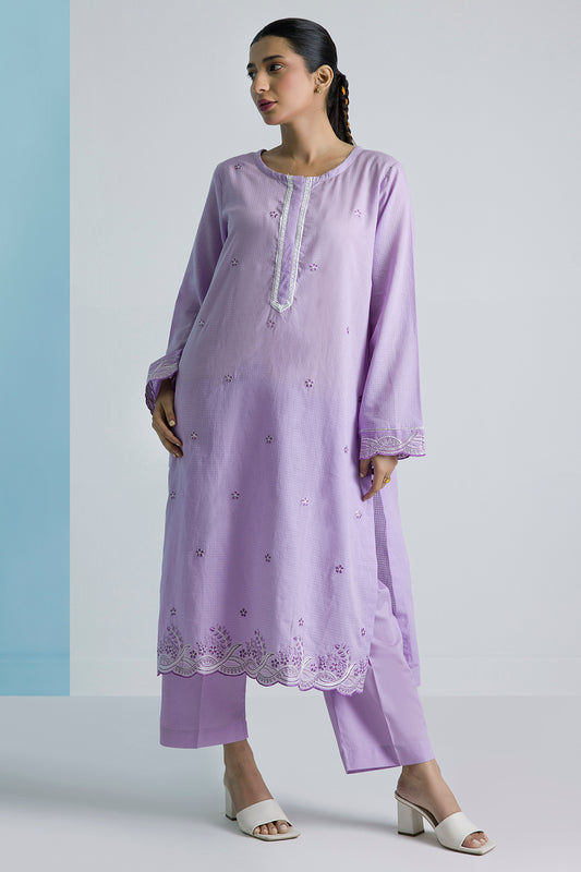 Embroidered Kurta Trouser - 1692