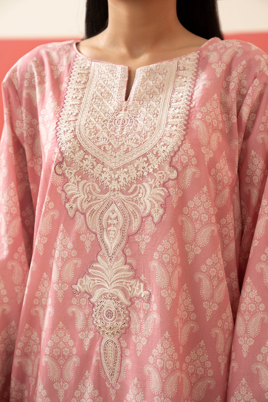 Embroidered Kurta Trouser - 1693
