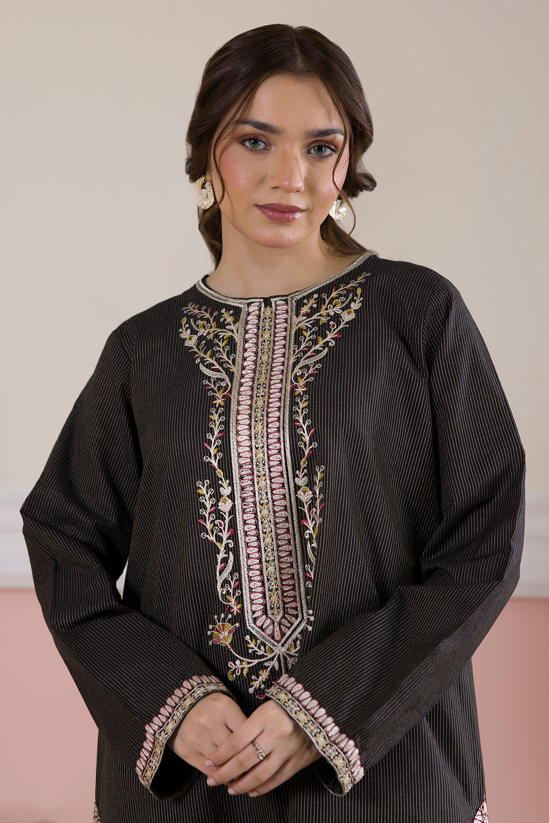 Embroidered Kurta Trouser - 1694