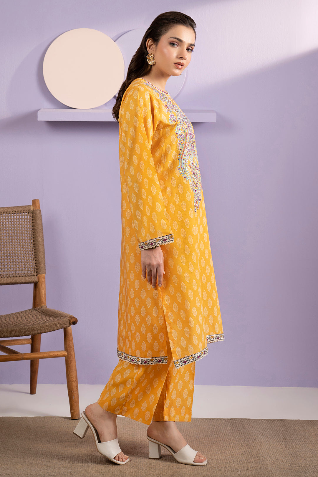 Embroidered Kurta Trouser - 1695