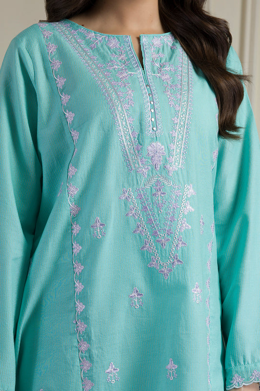 Embroidered Kurta Trouser - 1696