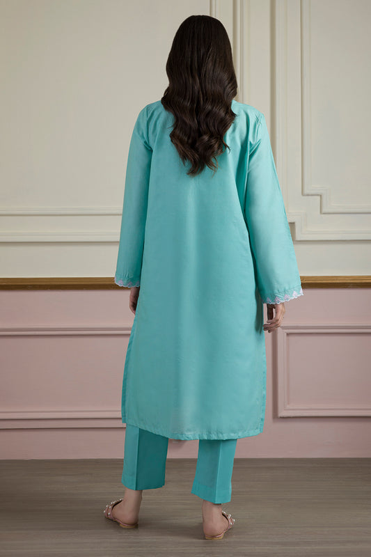 Embroidered Kurta Trouser - 1696