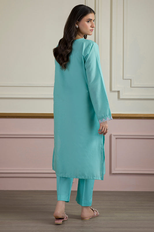 Embroidered Kurta Trouser - 1696