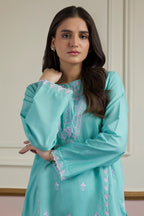 Embroidered Kurta Trouser - 1696