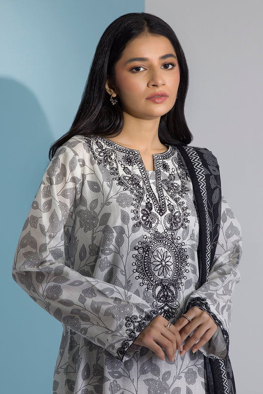 Embroidered Kurta Dupatta - 1755