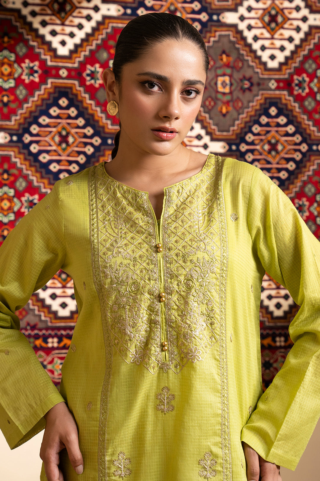 Embroidered Kurta Trouser - 1770