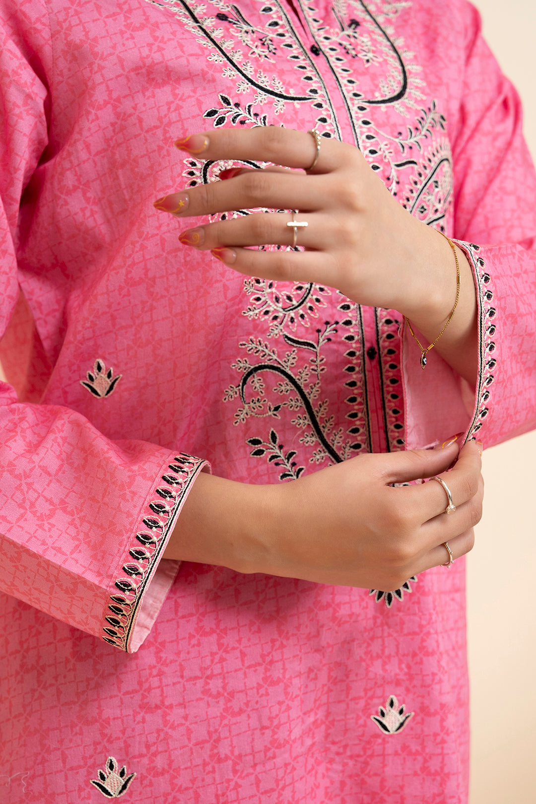 Embroidered Kurta Trouser - 1771
