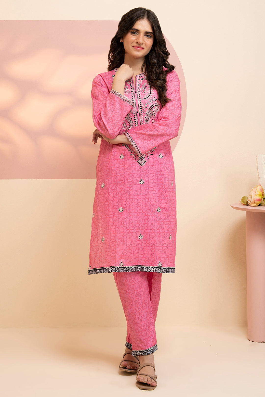 Embroidered Kurta Trouser - 1771