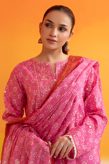 Embroidered Kurta Dupatta - 1809