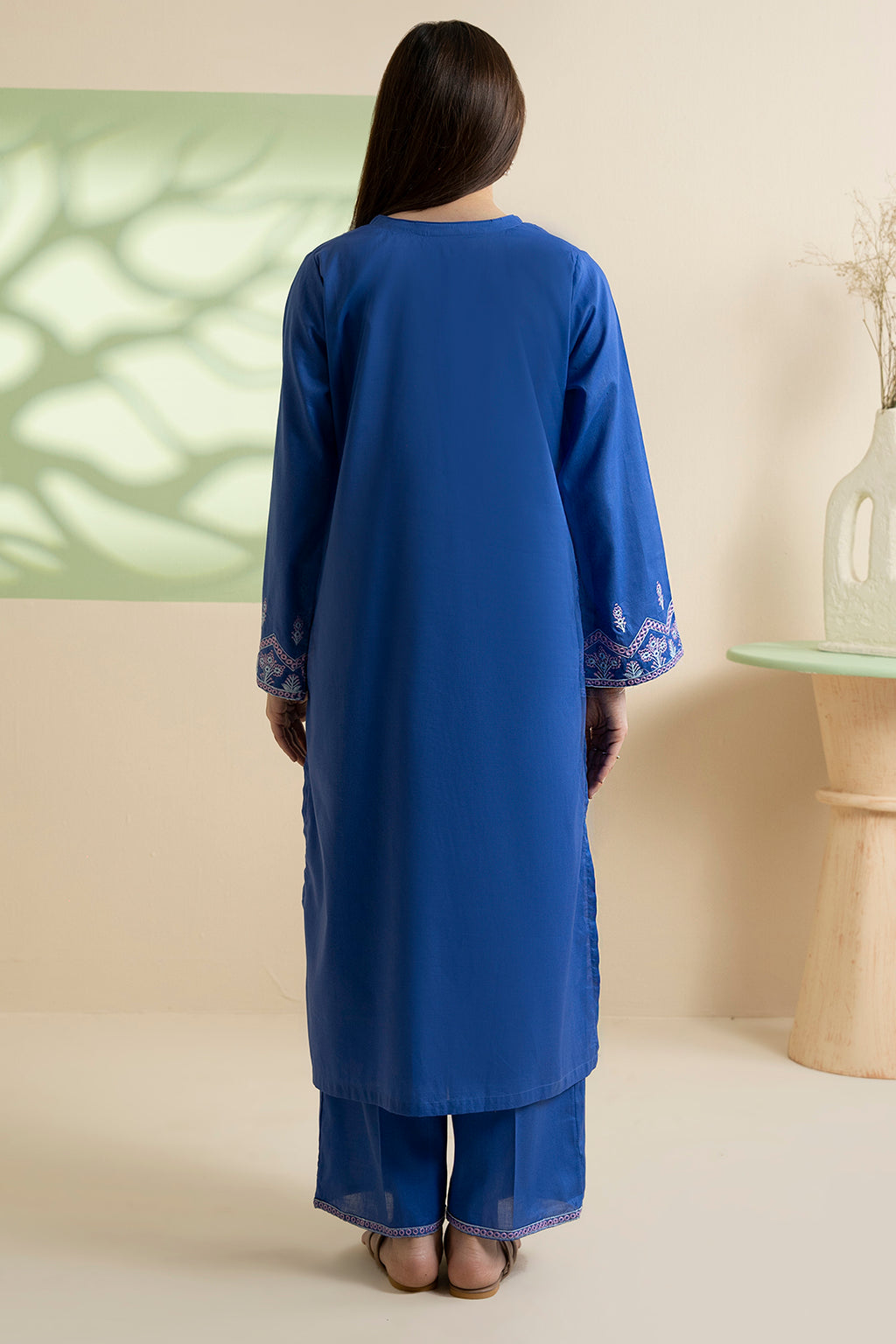 Embroidered Kurta Trouser - 1819