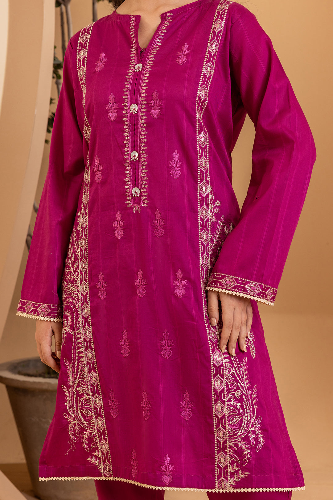 Embroidered Kurta Trouser - 1820