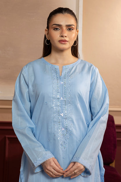 Embroidered Kurta Trouser - 1821