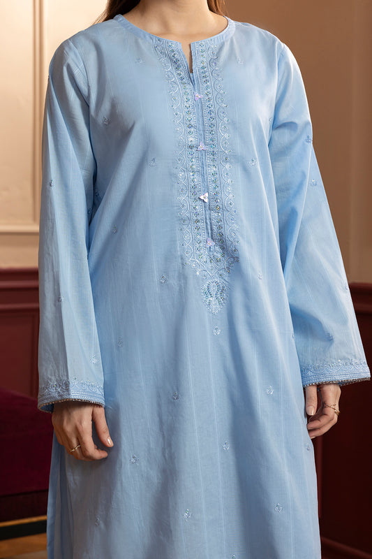 Embroidered Kurta Trouser - 1821