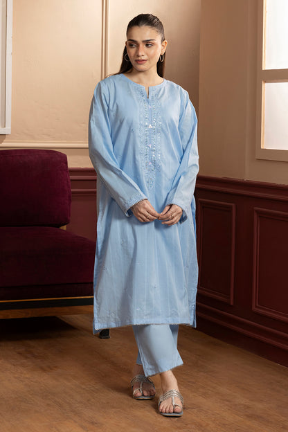 Embroidered Kurta Trouser - 1821