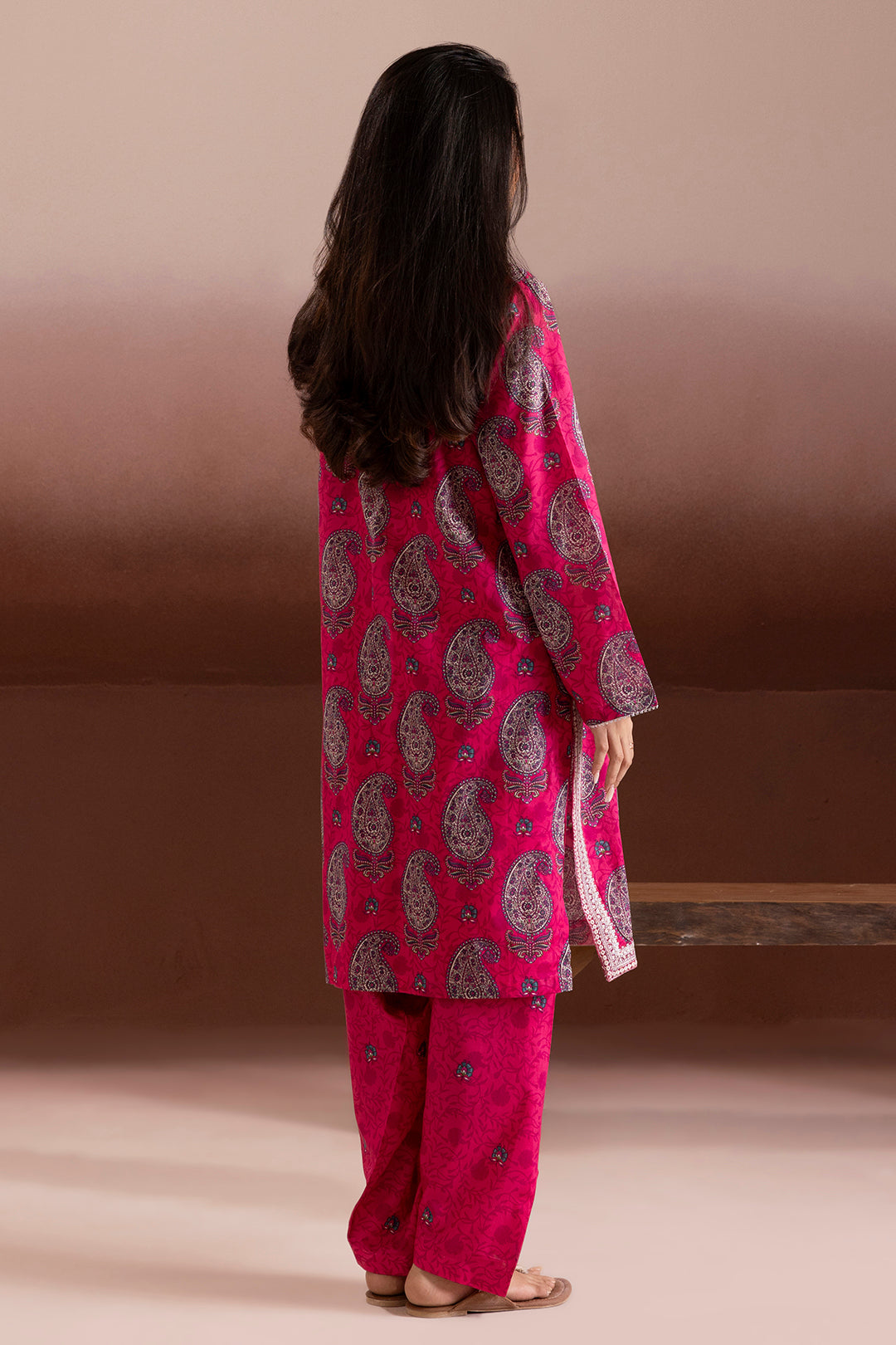 Embroidered Kurta Trouser - 1822