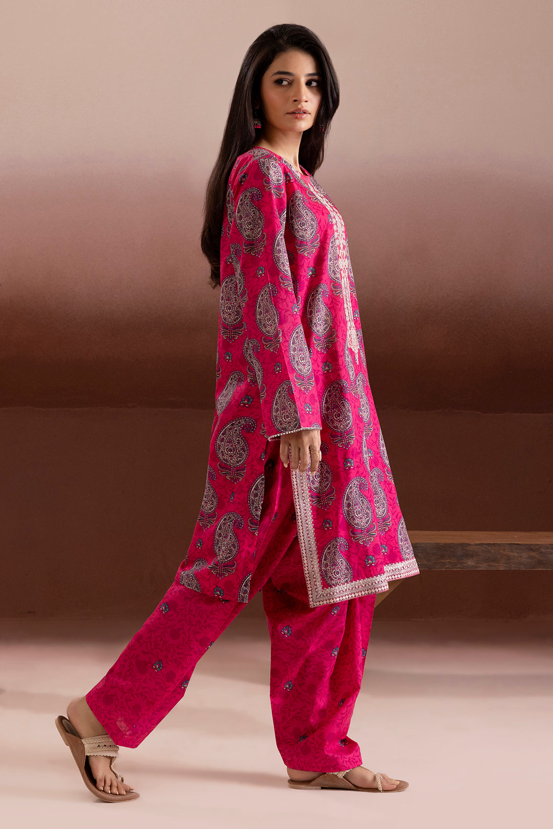 Embroidered Kurta Trouser - 1822
