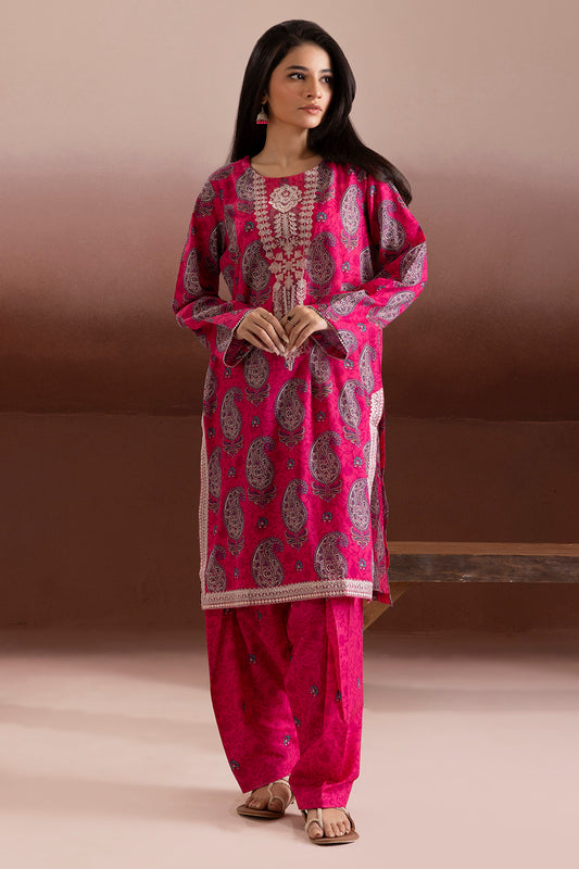 Embroidered Kurta Trouser - 1822