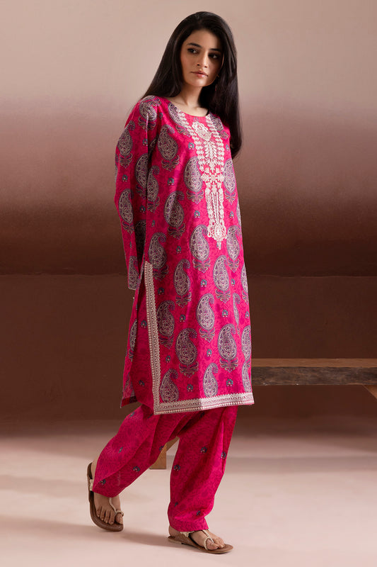 Embroidered Kurta Trouser - 1822