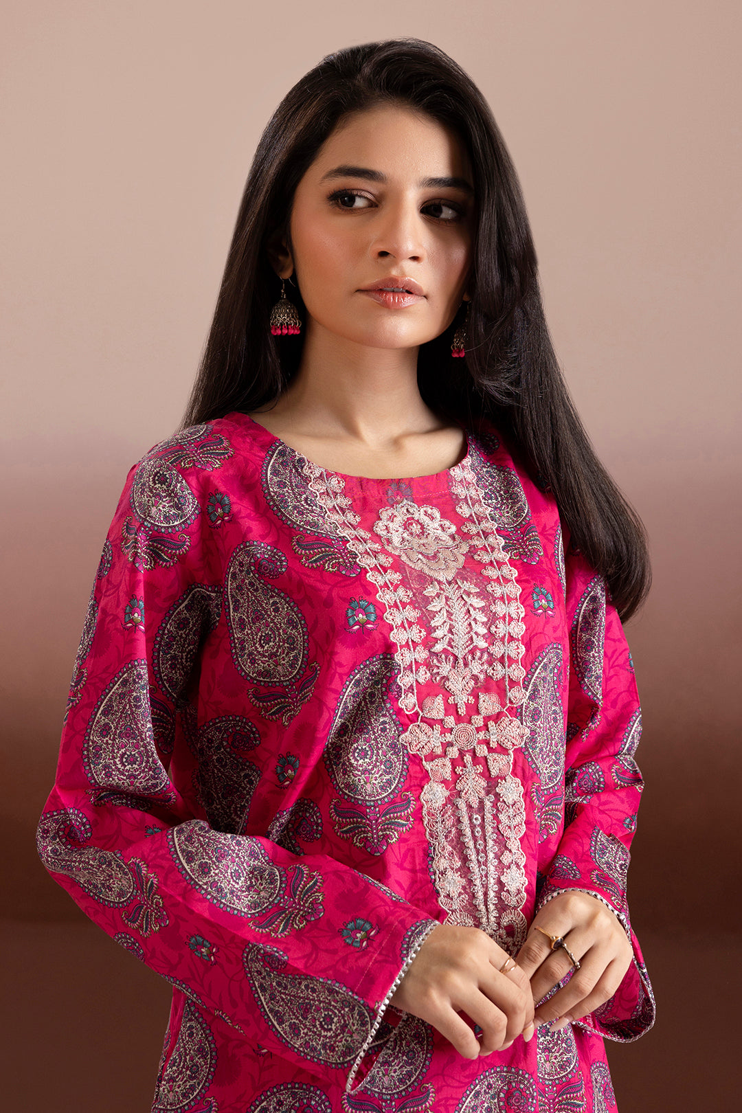 Embroidered Kurta Trouser - 1822