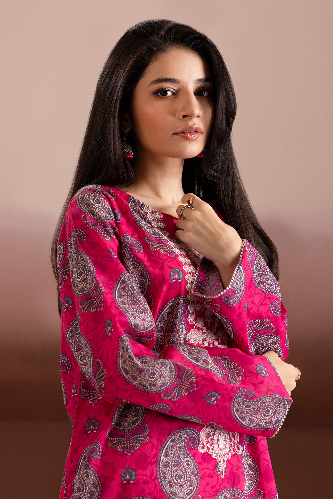 Embroidered Kurta Trouser - 1822