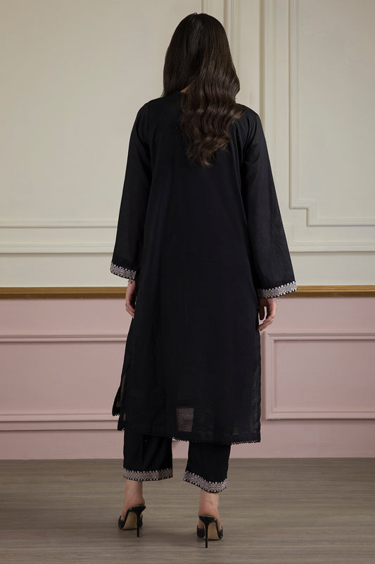 Embroidered Kurta Trouser - 1823