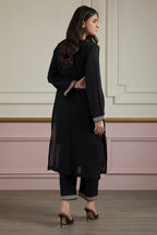 Embroidered Kurta Trouser - 1823