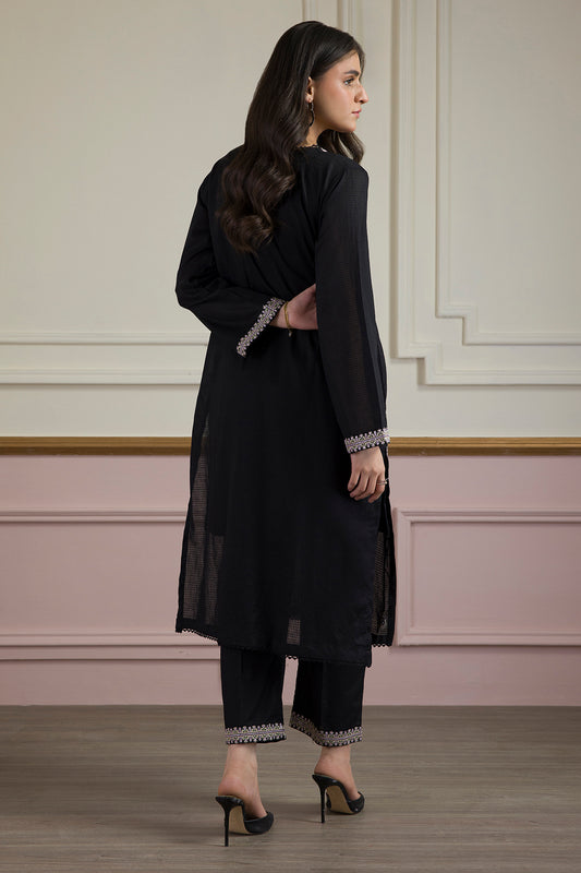 Embroidered Kurta Trouser - 1823