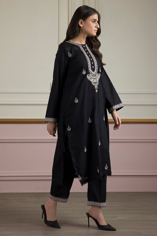 Embroidered Kurta Trouser - 1823
