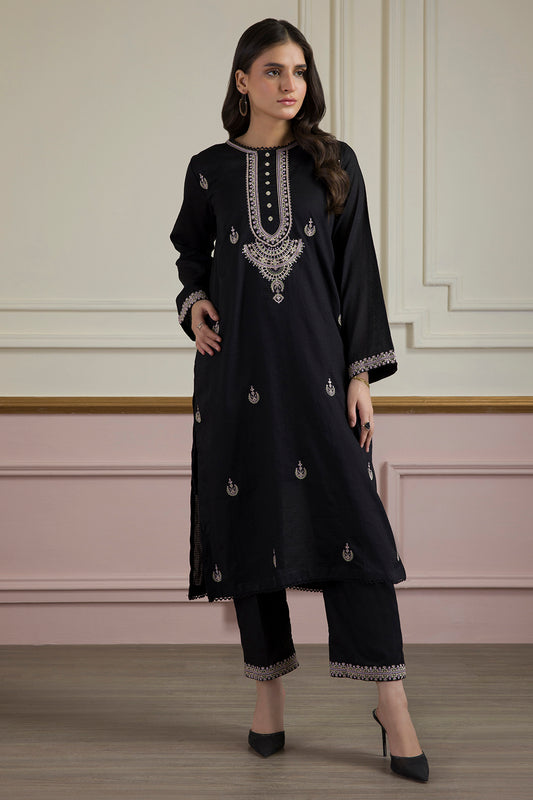 Embroidered Kurta Trouser - 1823