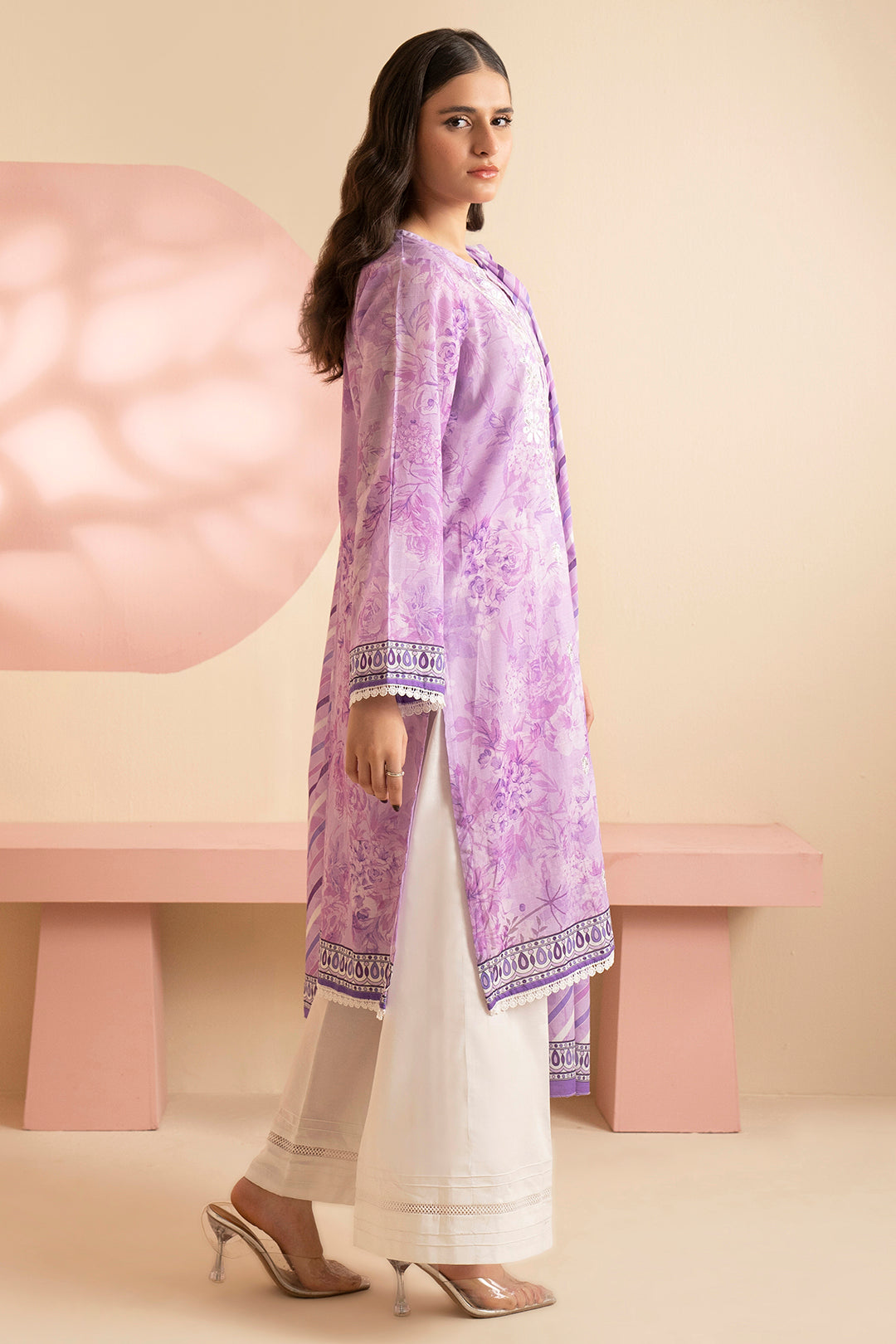 Embroidered Kurta Dupatta - 1850