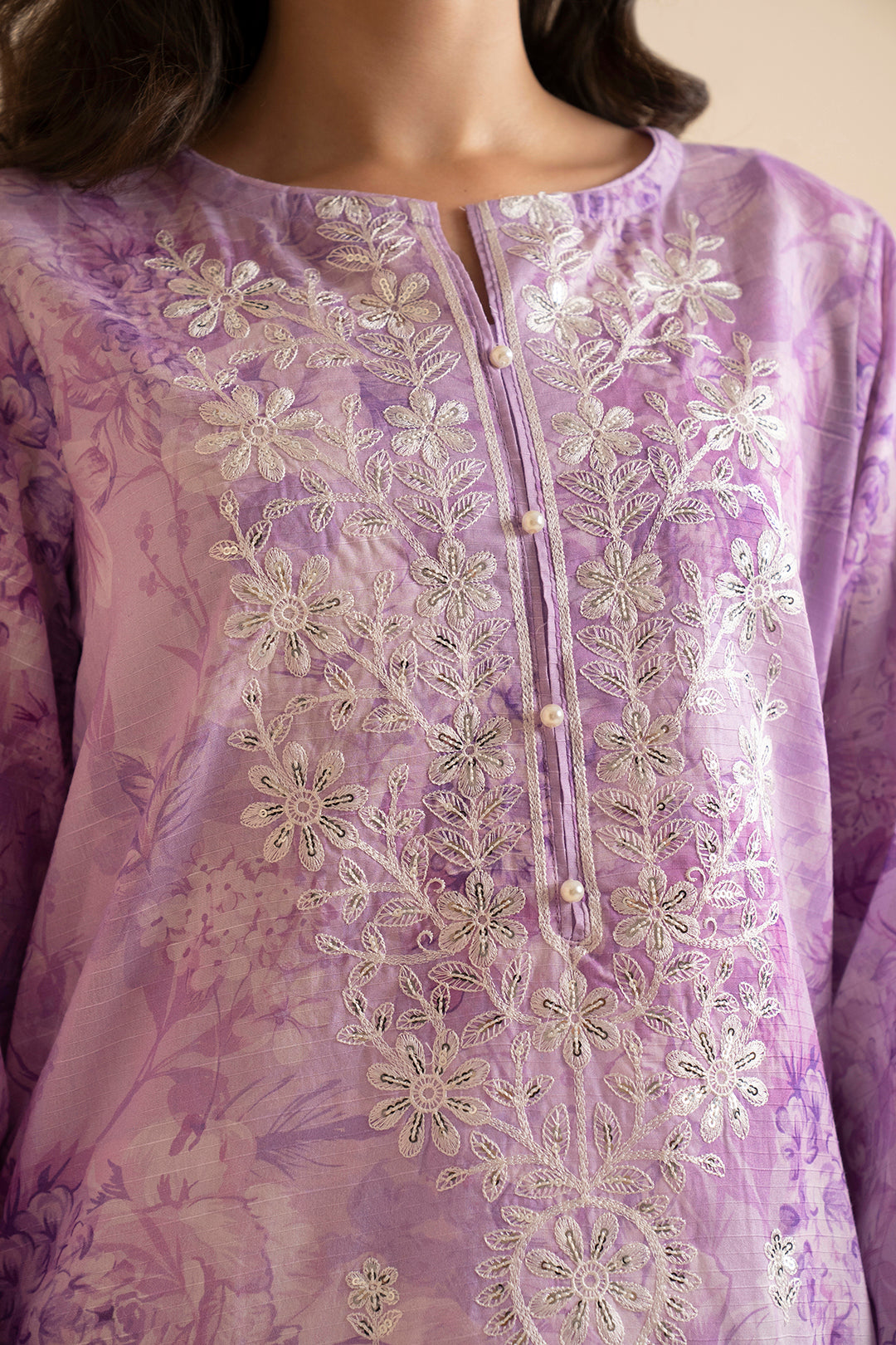 Embroidered Kurta Dupatta - 1850