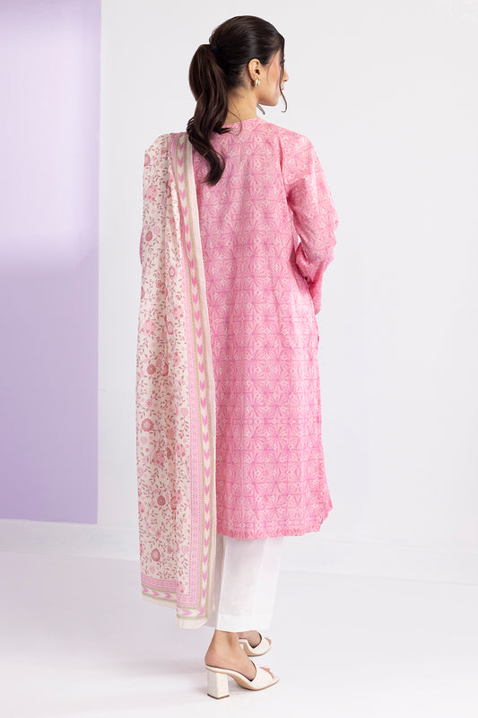 Embroidered Kurta Dupatta - 1851