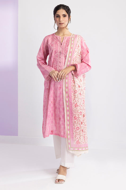Embroidered Kurta Dupatta - 1851