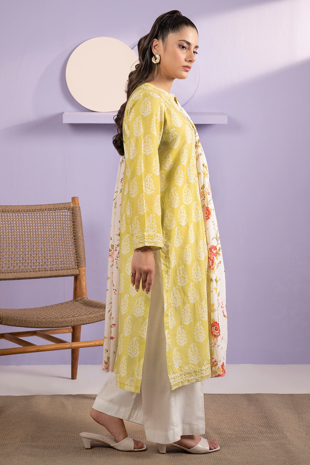 Embroidered Kurta Dupatta - 1903